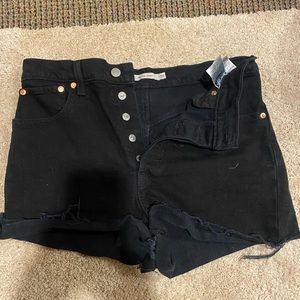 levi ribcage shorts
